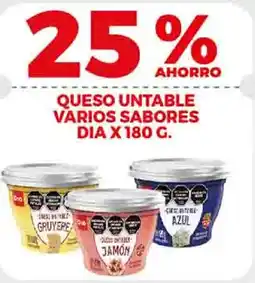 Supermercados DIA Dia queso untable varios sabores oferta