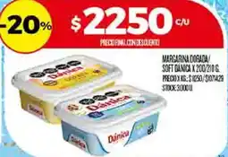 Supermercados DIA Dánica margarina dorada/ soft oferta