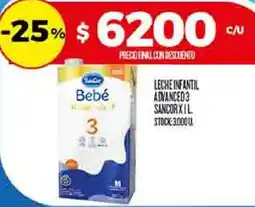 Supermercados DIA Sancor leche infantil advanced3 oferta