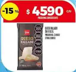 Supermercados DIA Dia queso pallado oferta