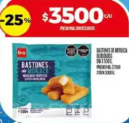 Supermercados DIA Dia bastones de merluza rebozados oferta