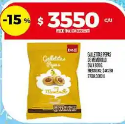 Supermercados DIA Dia galletitas pepas de membrillo oferta