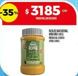 Supermercados DIA Mani king pasta de mani natural oferta