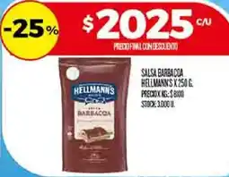 Supermercados DIA Hellmann's salsa barbacoa oferta