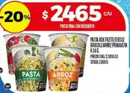 Supermercados DIA Pasta box fileto queso brocolvarroz primavera oferta