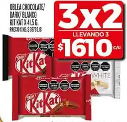 Supermercados DIA Kit kat oblea chocolate/ dark/blanco oferta