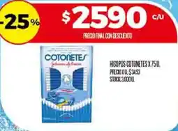 Supermercados DIA Cotonetes hisopos oferta