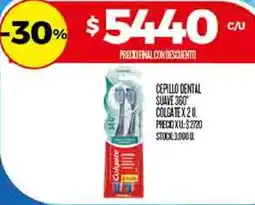 Supermercados DIA Colgate cepillo dental suave 360° oferta