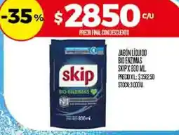 Supermercados DIA Skip jabón liquido bio enzimas oferta