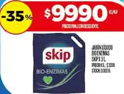 Supermercados DIA Skip jabón liquido bio enzimas oferta