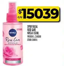 Supermercados DIA Nivea spray facial rose care oferta