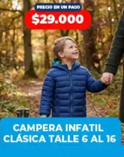 Supermayorista Vital Campera infatil clásica oferta