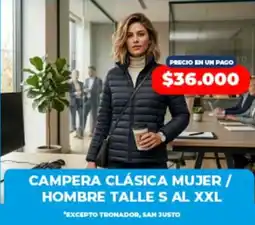 Supermayorista Vital Campera clásica mujer / hombre oferta