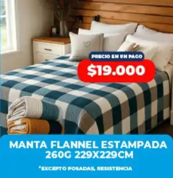 Supermayorista Vital Manta flannel estampada oferta