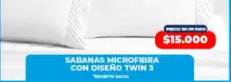 Supermayorista Vital Sabanas microfibra con diseño twin 3 oferta