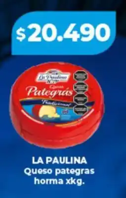 Supermayorista Vital La paulina queso pategras horma oferta