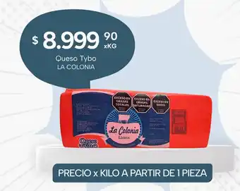 El Milagro Mayorista La colonia queso tybo oferta