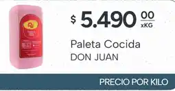 El Milagro Mayorista Don juan paleta cocida oferta