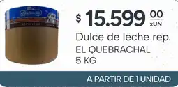 El Milagro Mayorista El quebrachal dulce de leche rep. oferta