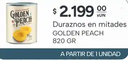 El Milagro Mayorista Golden peach duraznos en mitades oferta