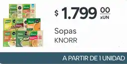 El Milagro Mayorista Knorr sopas oferta