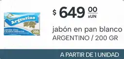 El Milagro Mayorista Argentino jabón en pan blanco oferta