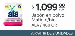 El Milagro Mayorista Ala jabón en polvo matic c/bic. oferta