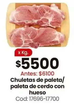 Coto Chuletas de paleta/ paleta de cerdo con hueso oferta
