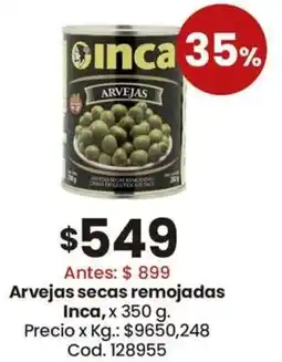 Coto Inca arvejas secas remojadas oferta