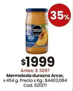 Coto Arcor mermelada durazno oferta