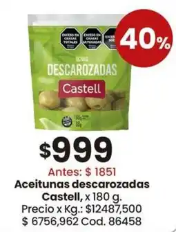 Coto Castell aceitunas descarozadas oferta