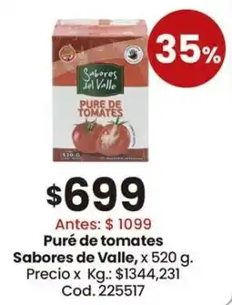 Coto Sabores de valle puré de tomates oferta