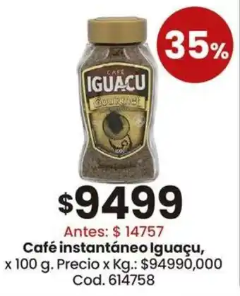Coto Iguaçu café instantáneo oferta