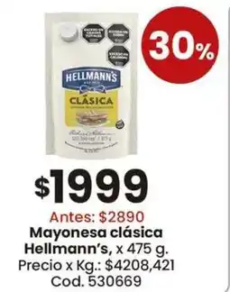 Coto Hellmann's mayonesa clásica oferta