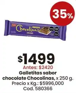 Coto Chocolinas galletitas sabor chocolate oferta