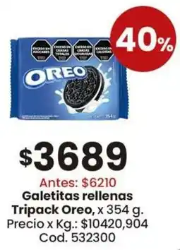 Coto Oreo galetitas rellenas tripack oferta