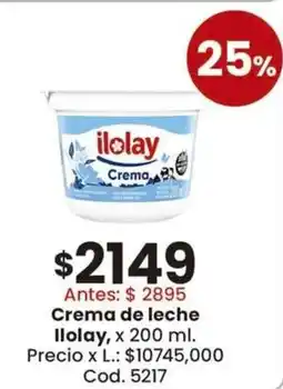 Coto Ilolay crema de leche oferta