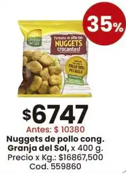 Coto Granja del sol nuggets de pollo cong. oferta