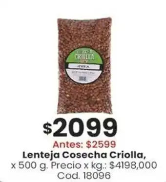 Coto Cosecha criolla lenteja oferta