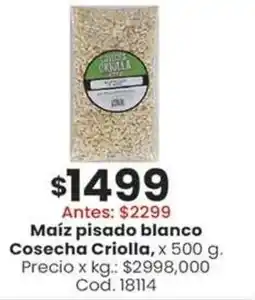 Coto Cosecha criolla maíz pisado blanco oferta