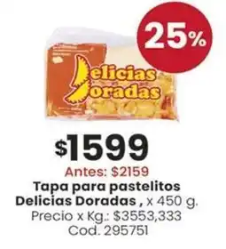 Coto Delicias doradas tapa para pastelitos oferta