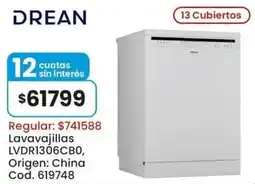 Coto Drean lavavajillas LVDR1306CB0 oferta