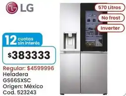 Coto Lg heladera GS66SXSC oferta