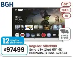 Coto Bgh smart tv qled 60" 4k oferta