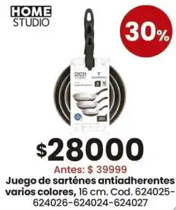 Coto Home studio juego de sarténes antiadherentes varios colores oferta