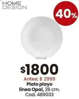 Coto Home design opal plato playo línea oferta