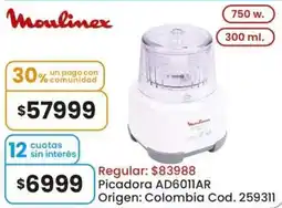 Coto Moulinex picadora AD6011AR oferta