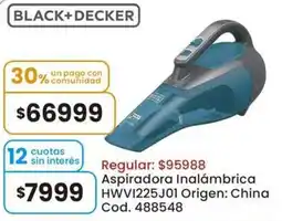 Coto Black+decker aspiradora inalámbrica oferta
