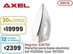 Coto Axel plancha seca base aluminio AX-PI1200AL oferta
