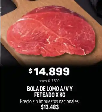 Makro Bola de lomo a/v y feteado oferta